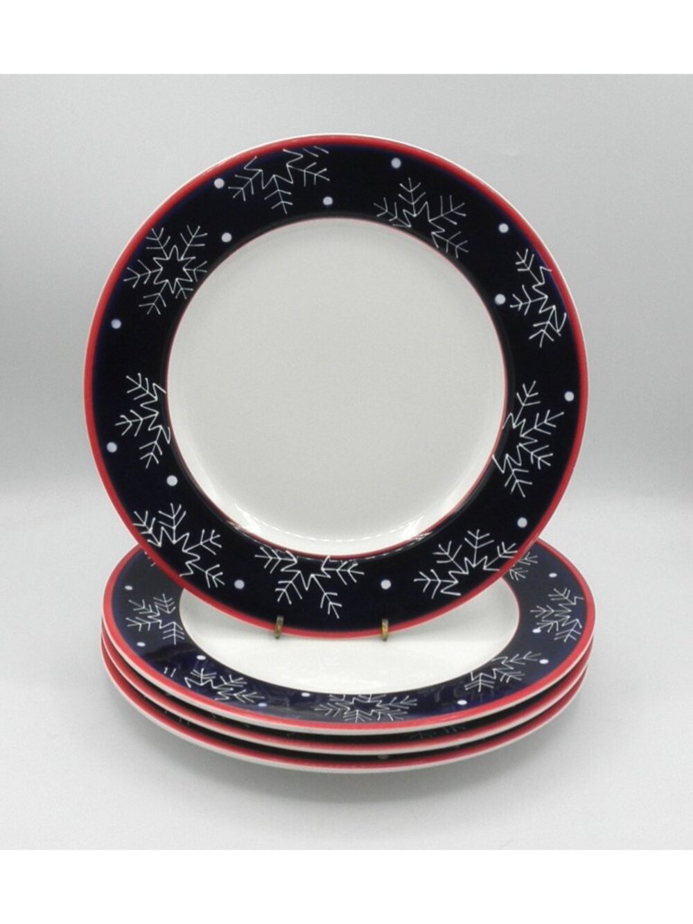 Debbie Mumm Snowman Portraits by ZAK Dinner Plates Set of 4 Pattern Code: ZADSNP